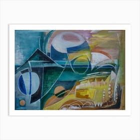 View From Saturn, Wall Art Abstract Art Print