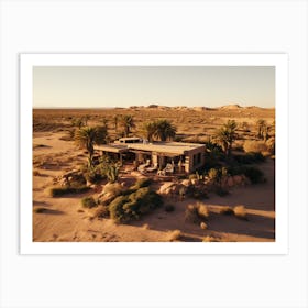Desert House In Namibia Art Print