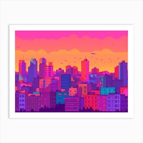 Bucharest Skyline Art Print