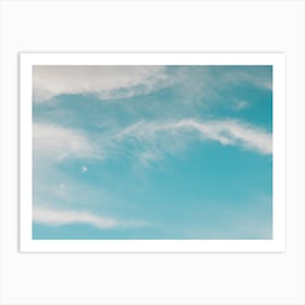 Blue Sky With Clouds Art Print