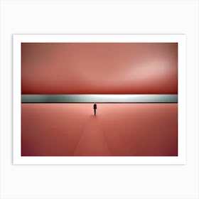 Man In A Red Room Art Print