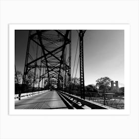 Black And White Bridge Art Print