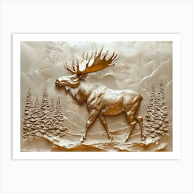 Moose Wall Art Art Print