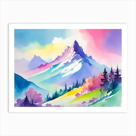 Mountain landscapes 6 Art Print