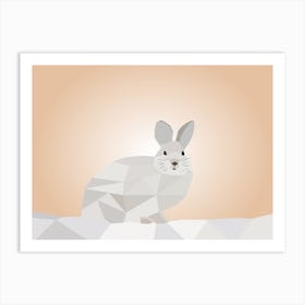 Rabbit Low Poly Art Art Print