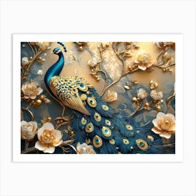 Peacock 63 Art Print