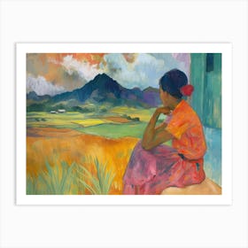 Contemporary Artwork Inspired By Paul Gauguin 4 Art Print