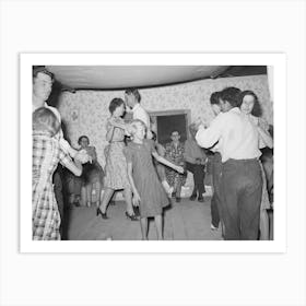 The Broom Dance At The Square Dance, Pie Town, New Mexico, The Extra Girl Or Man Dances Around With A Broom For A Art Print