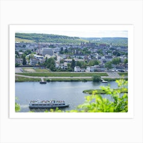 Mosel Panorama In Trier Art Print