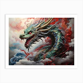 Dragon In The Clouds 2 Art Print