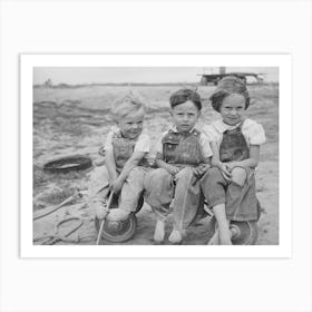 Children Of Ray Halstead, Fsa (Farm Security Administration) Rehabilitation Borrower, Dead Ox Flat, Malheur Count Art Print