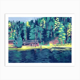 Lago Smeraldo Art Print