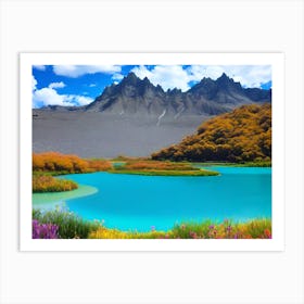 Lake In The Mountains 12 Art Print