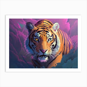 Fantasy Illustration Of A Wild Animal Leopard Art Print