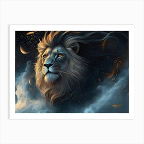 Lion In The Sky Art Print