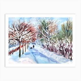 Winter Walk 1 Art Print