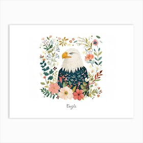 Little Floral Eagle 2 Poster Art Print