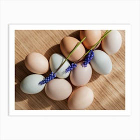 Eggs And Flowers 4 Art Print