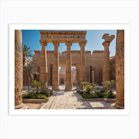 Egyptian Temple 2 Art Print