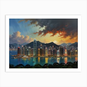 Hong Kong City 2 Art Print