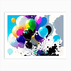 Colorful Balloons 2 Art Print