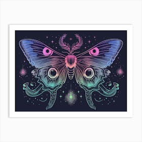 Moth illustration 17 Art Print