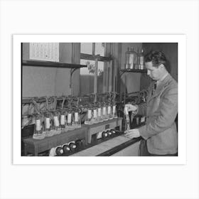 Salinas, California, Intercontinental Rubber Producers, Harry Baucher, Head Chemist, Runs Rubber Extraction Tests O Art Print