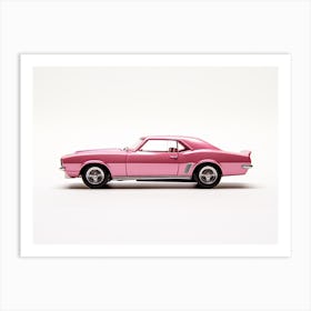 Toy Car 67 Camaro Pink Art Print