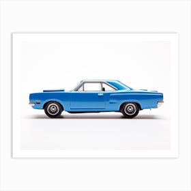Toy Car 71 Plymouth Road Runner Blue 2 Art Print