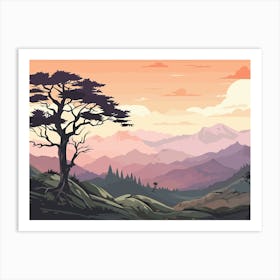 Landscape With Trees Art Print