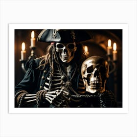 Dead Man Pirate Skeleton Art Print