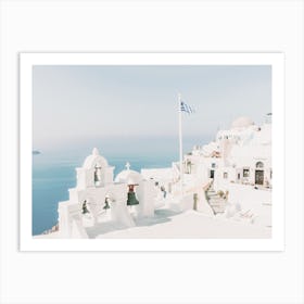 Santorini Cathedral Art Print