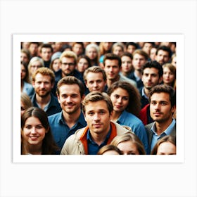 Crowd Of People Art Print