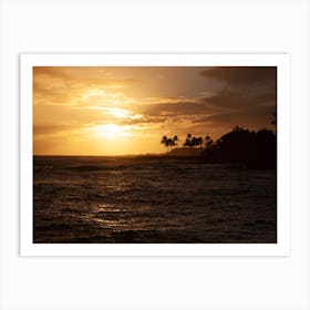 Sunset Over Hawaii 2 Art Print