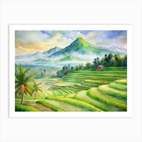 Rice Terraces Art Print