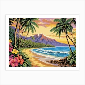 Hawaiian Sunset 4 Art Print