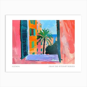 Genoa From The Window Series Poster Painting 2 Art Print