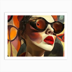 Woman In Sunglasses 8 Art Print