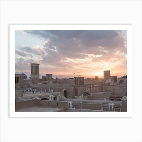 Sunset In Iran Art Print