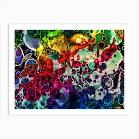 Color Watercolor Pattern Art Print