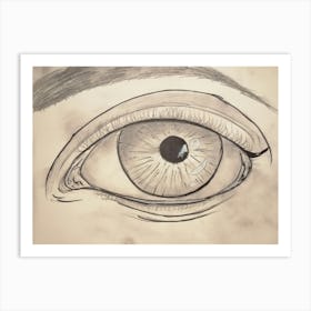 Soft eye Art Print