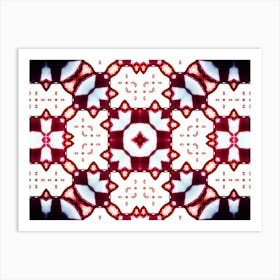 Modern Art Red And White 1 Art Print