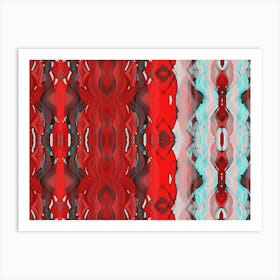 Abstract Red And Blue 2 Art Print