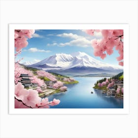 Cherry Blossoms In Japan 8 Art Print