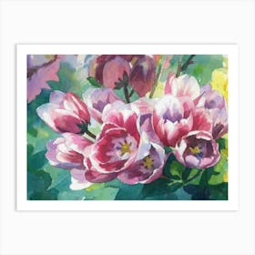 Pink Tulips Art Print