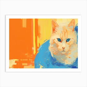 Orange Cat Art Print