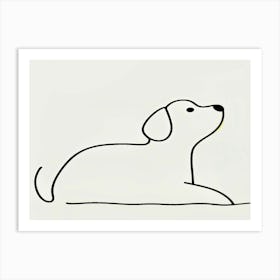 Dog Drawing Art Print