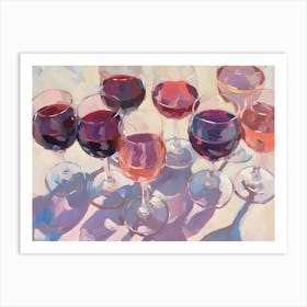 Wine Glasses Art Print