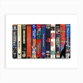 Classic Childrens Films of the 1980s Poster - Vintage VHS Film Print Art Print