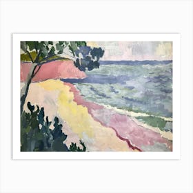 Golden Sands Painting Inspired By Paul Cezanne Art Print